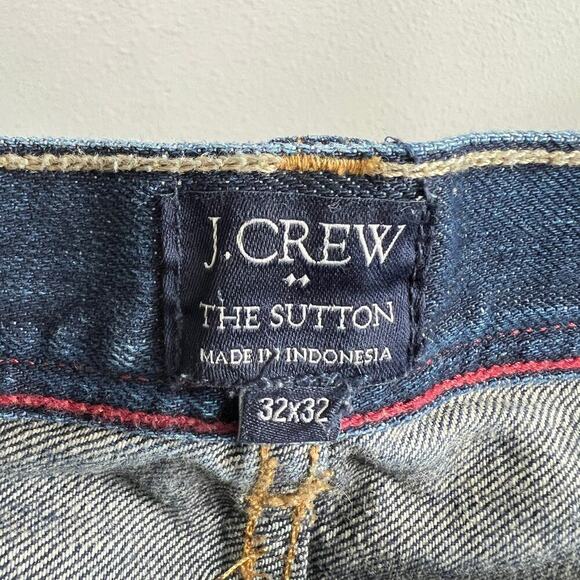 J. Crew Factory the Sutton Jeans Men's 32x32 Straight Leg Mid Rise Medium Wash - Picture 4 of 6